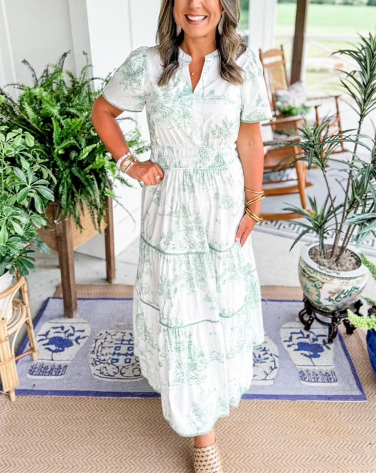 CINDY | Toile Maxikleid