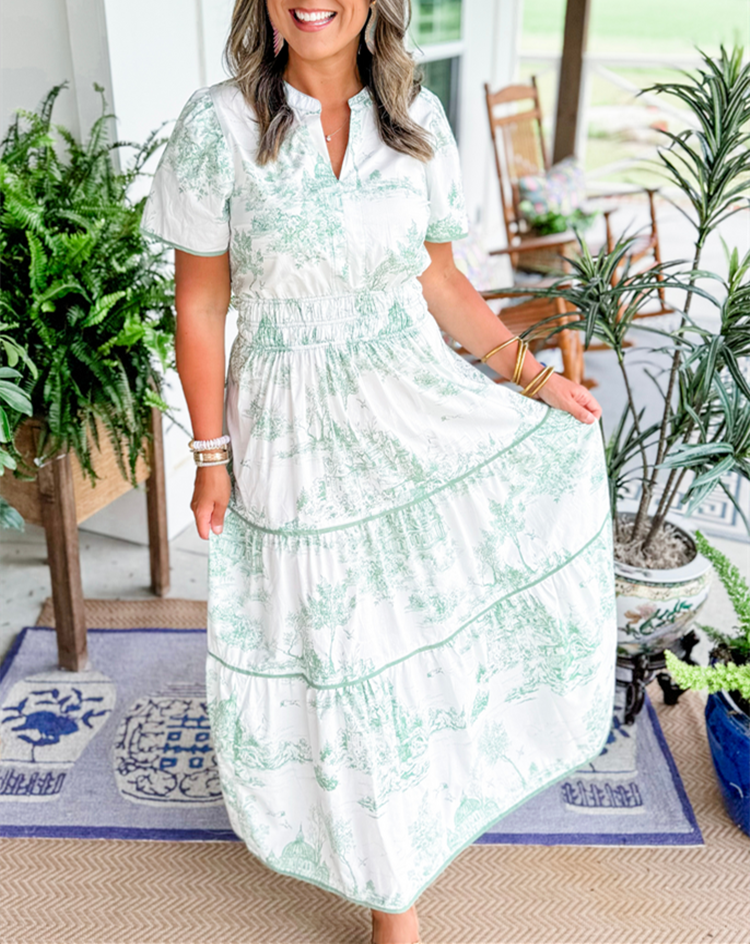 CINDY | Toile Maxikleid