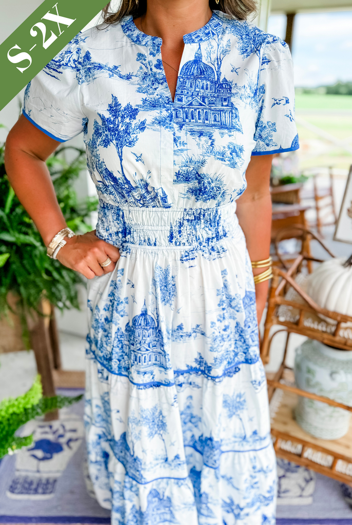 CINDY | Toile Maxikleid