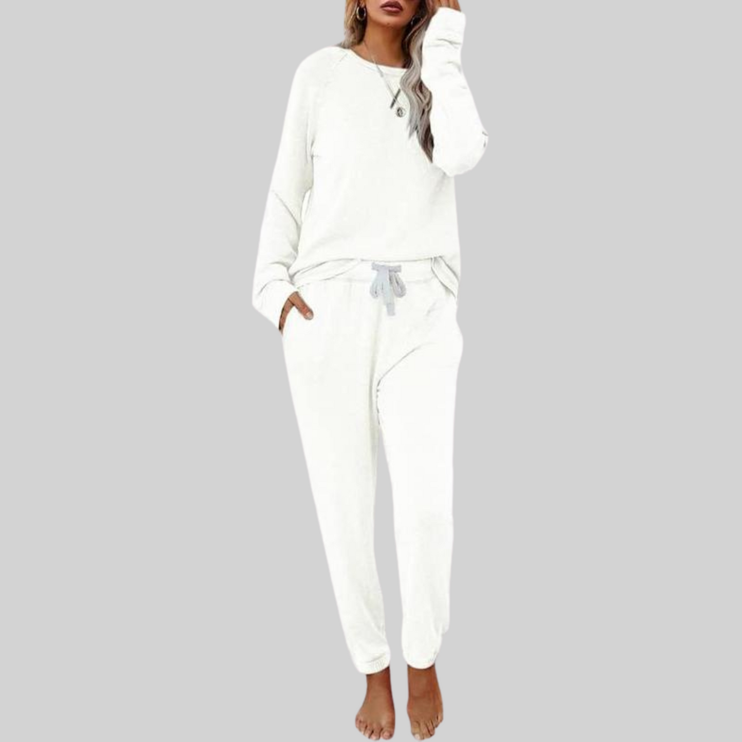 Jocelyn™ – Lässiges Set aus Langarmshirt und Jogginghose