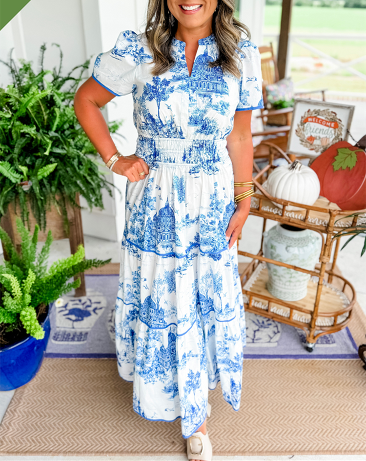 CINDY | Toile Maxikleid