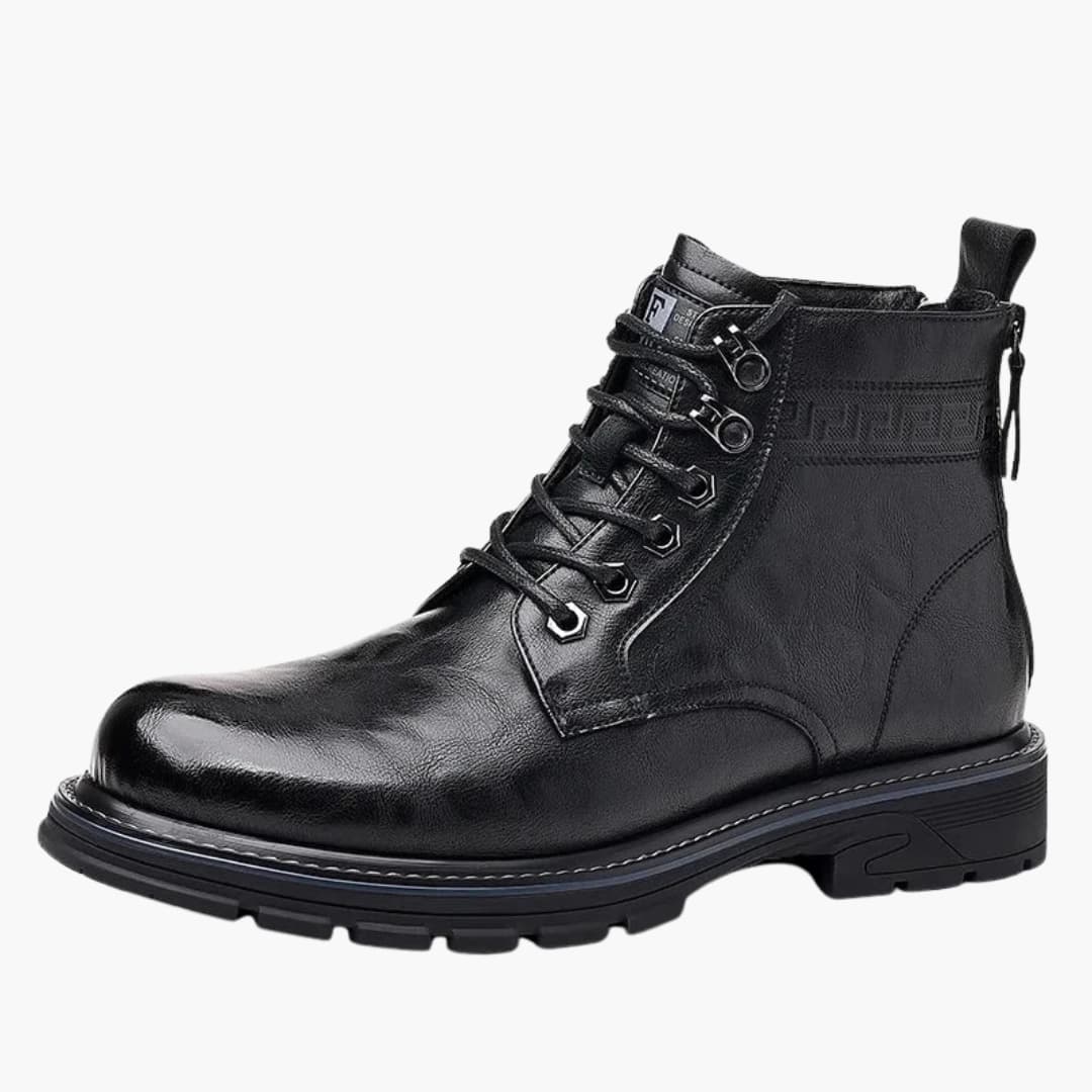 Schnürstiefel mit Reißverschluss für Herren