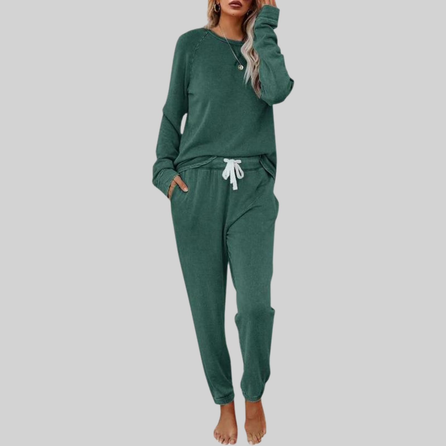 Jocelyn™ – Lässiges Set aus Langarmshirt und Jogginghose