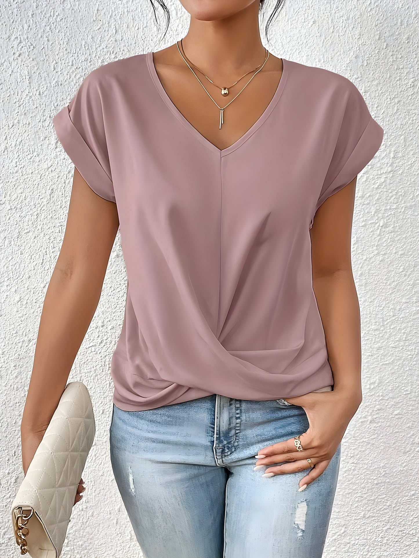 ANA | Elegante Freizeitbluse mit V-Ausschnitt