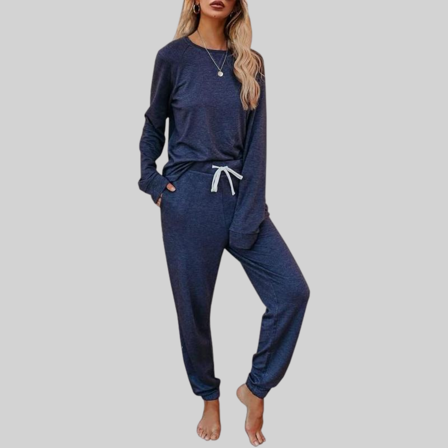 Jocelyn™ – Lässiges Set aus Langarmshirt und Jogginghose