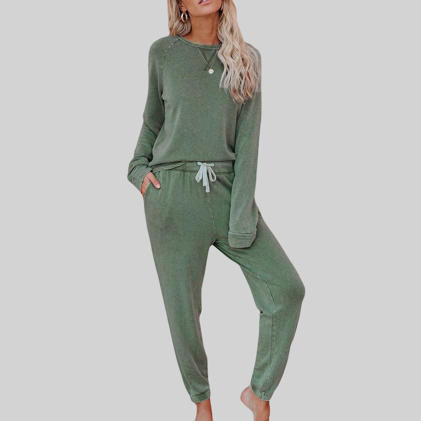 Jocelyn™ – Lässiges Set aus Langarmshirt und Jogginghose