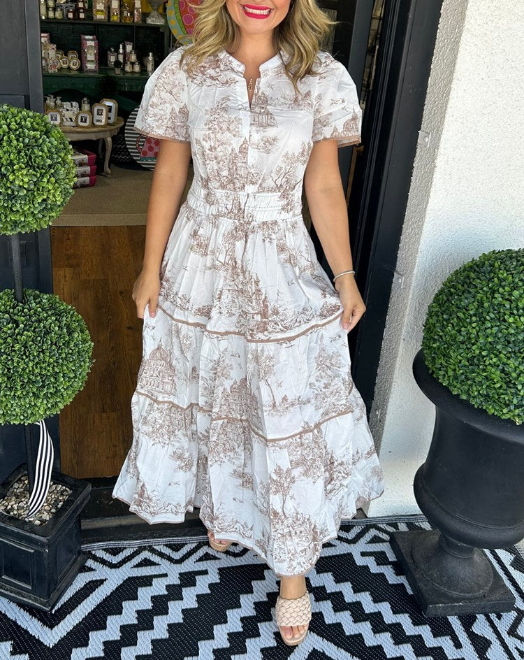 CINDY | Toile Maxikleid