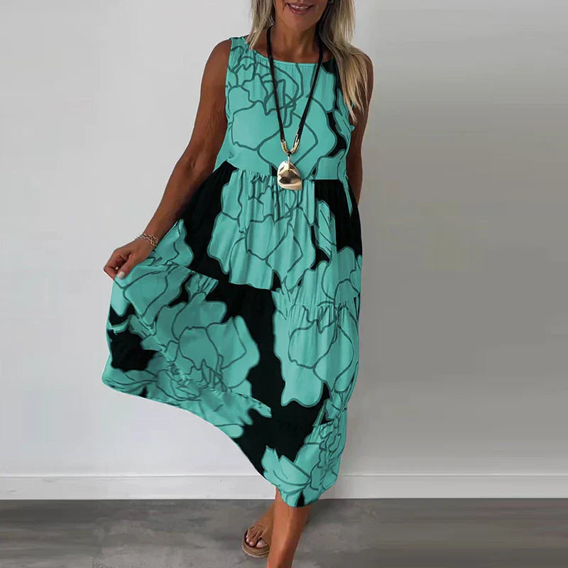 CAITLYN | Ärmelloses Maxikleid