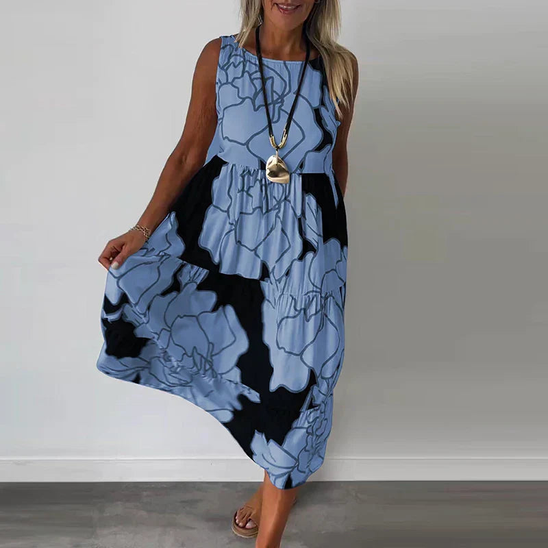 CAITLYN | Ärmelloses Maxikleid