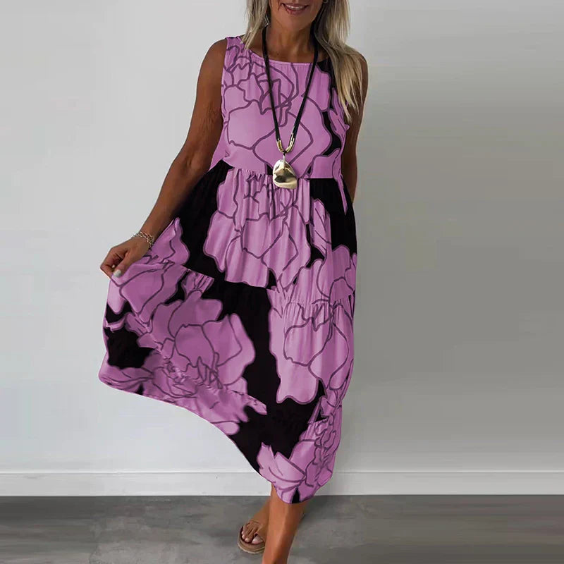 CAITLYN | Ärmelloses Maxikleid