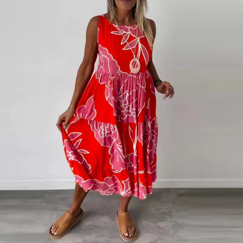 CAITLYN | Ärmelloses Maxikleid