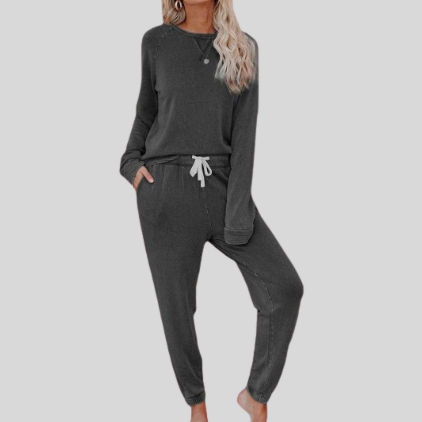 Jocelyn™ – Lässiges Set aus Langarmshirt und Jogginghose