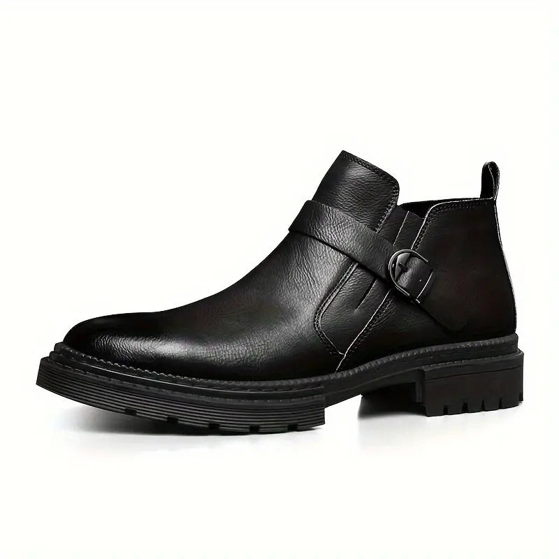 Stiefeletten mit Schnallenriemen für Herren