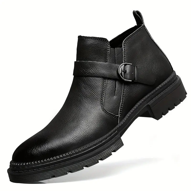 Stiefeletten mit Schnallenriemen für Herren