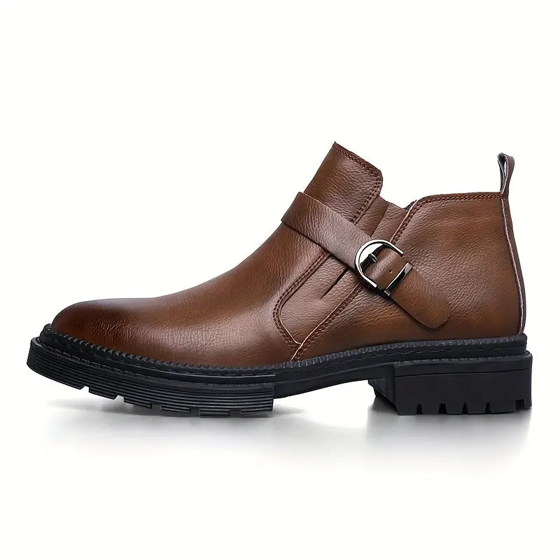 Stiefeletten mit Schnallenriemen für Herren