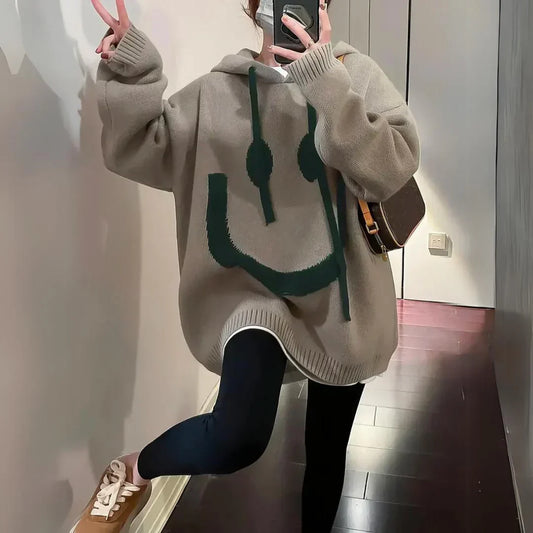 Joy | Hoodie mit lächelndem Gesicht-Design
