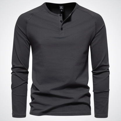 Joshua | Rundhals-Langarmshirt