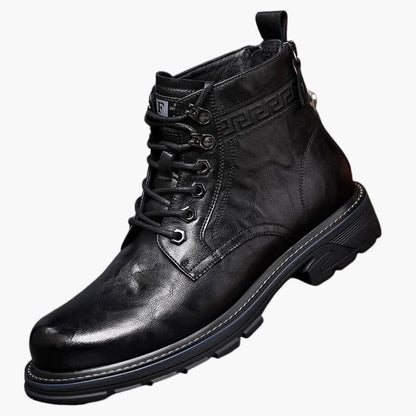 Schnürstiefel mit Reißverschluss für Herren