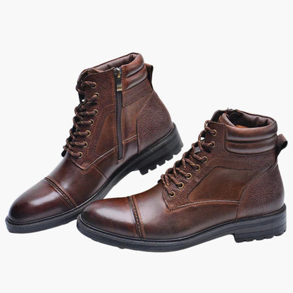 Schnürstiefel mit Reißverschluss für Herren