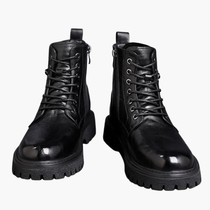 Schnürstiefel mit Reißverschluss für Herren
