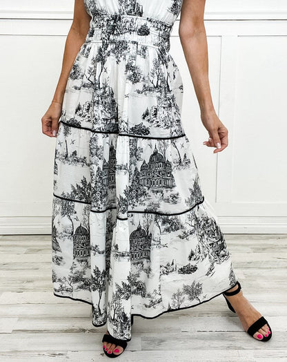 CINDY | Toile Maxikleid