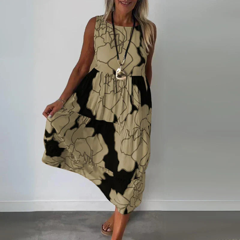 CAITLYN | Ärmelloses Maxikleid