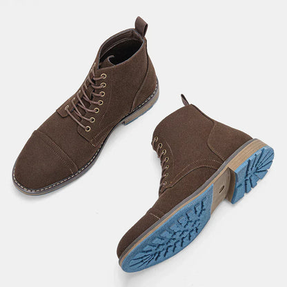 Schnürstiefel mit Profilsohle für Herren