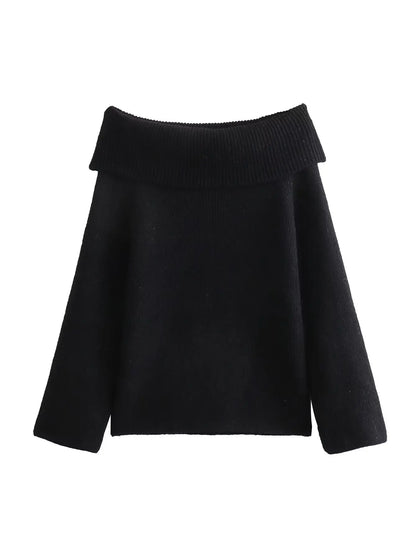 Kiondra | Strickpullover mit Off-Shoulder-Ausschnitt