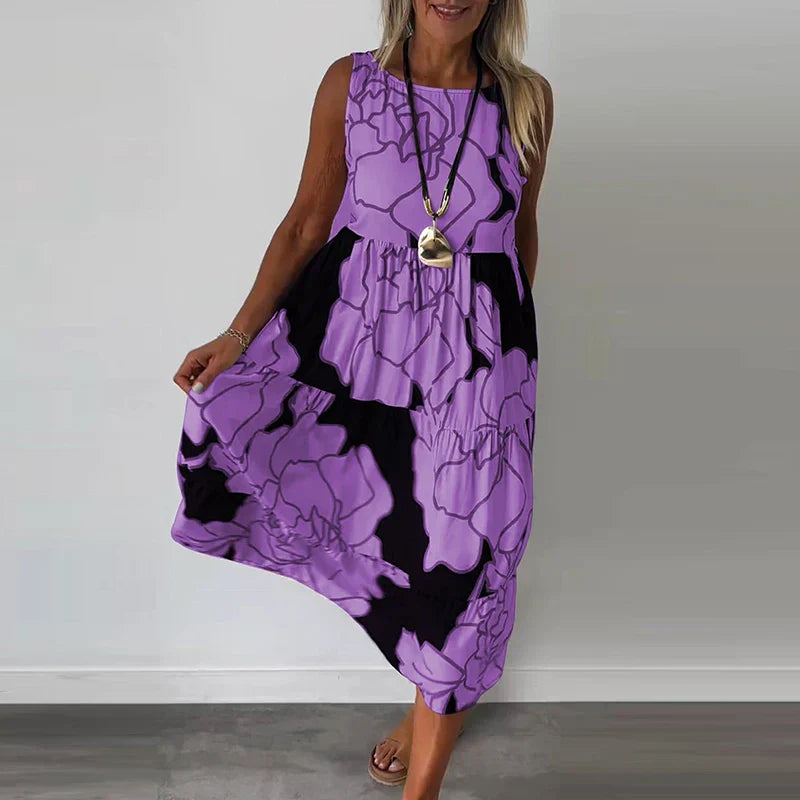 CAITLYN | Ärmelloses Maxikleid