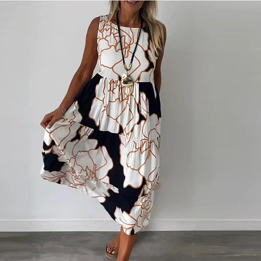 CAITLYN | Ärmelloses Maxikleid