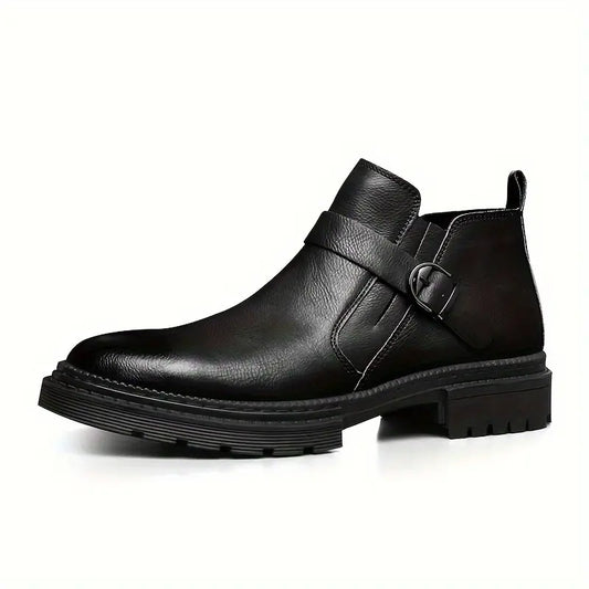 Stiefeletten mit Schnallenriemen für Herren