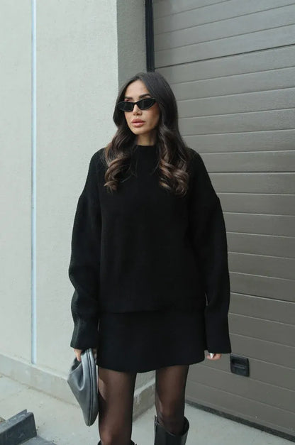 Ariana | Strickset mit Pullover und Rock